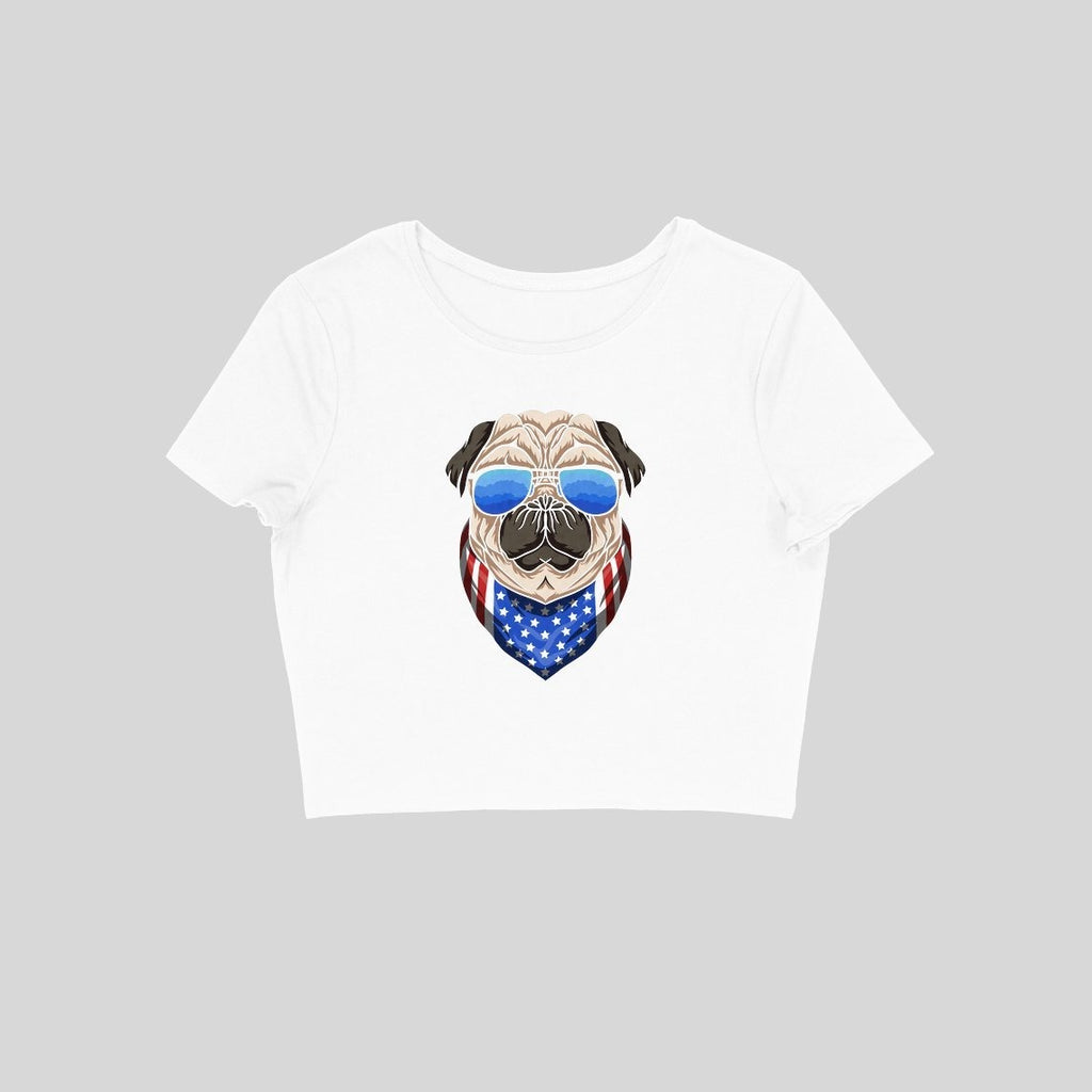 Cool Pug Crop Top - ALL MY WISH