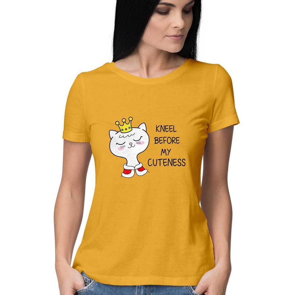 Kneel Before My Cuteness T-Shirt - ALL MY WISH