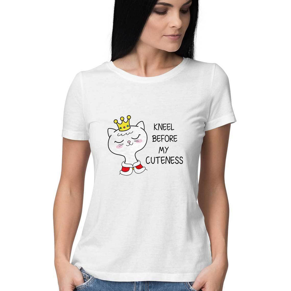 Kneel Before My Cuteness T-Shirt - ALL MY WISH