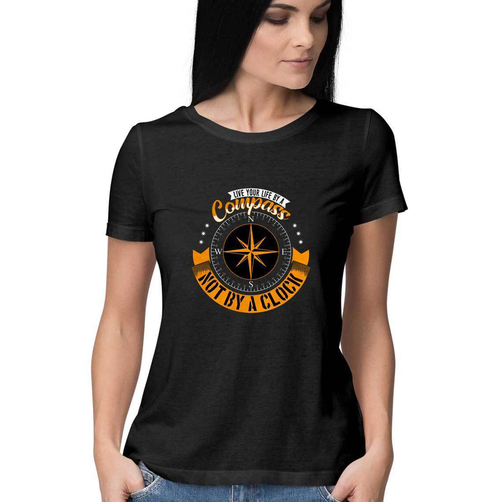Compass Design T-Shirt - ALL MY WISH
