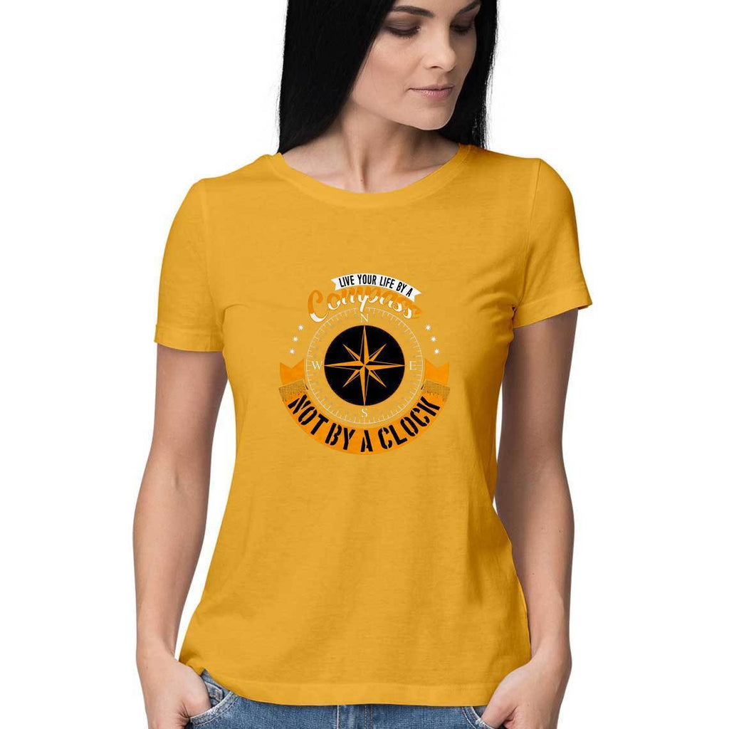 Compass Design T-Shirt - ALL MY WISH