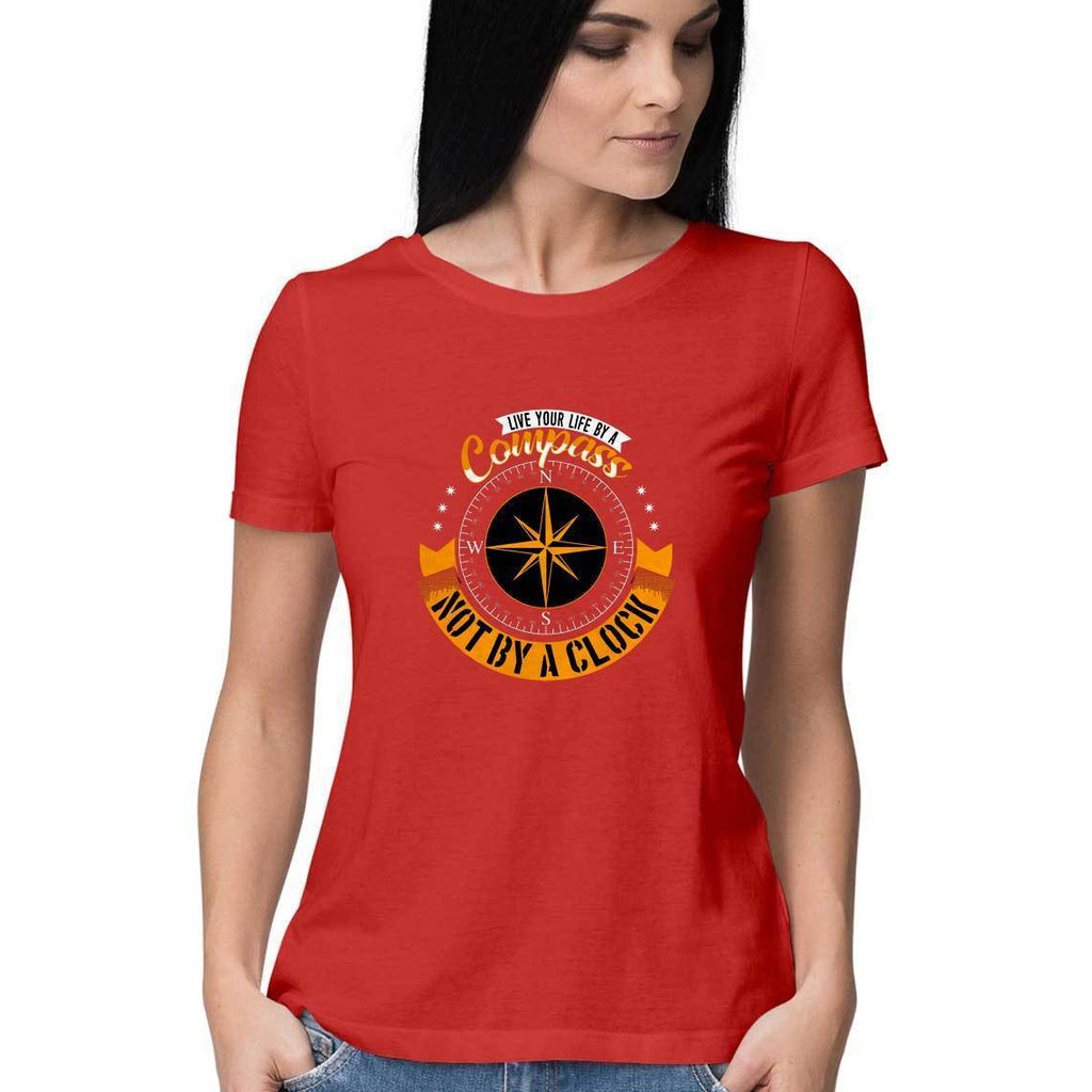 Compass Design T-Shirt - ALL MY WISH