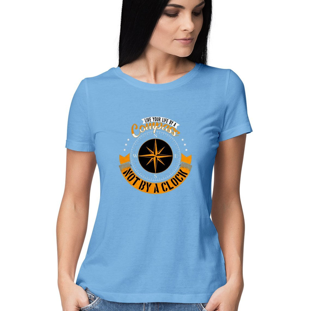 Compass Design T-Shirt - ALL MY WISH