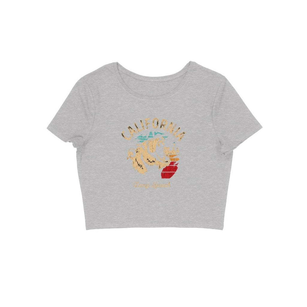 California Long Beach Design Crop Top - ALL MY WISH
