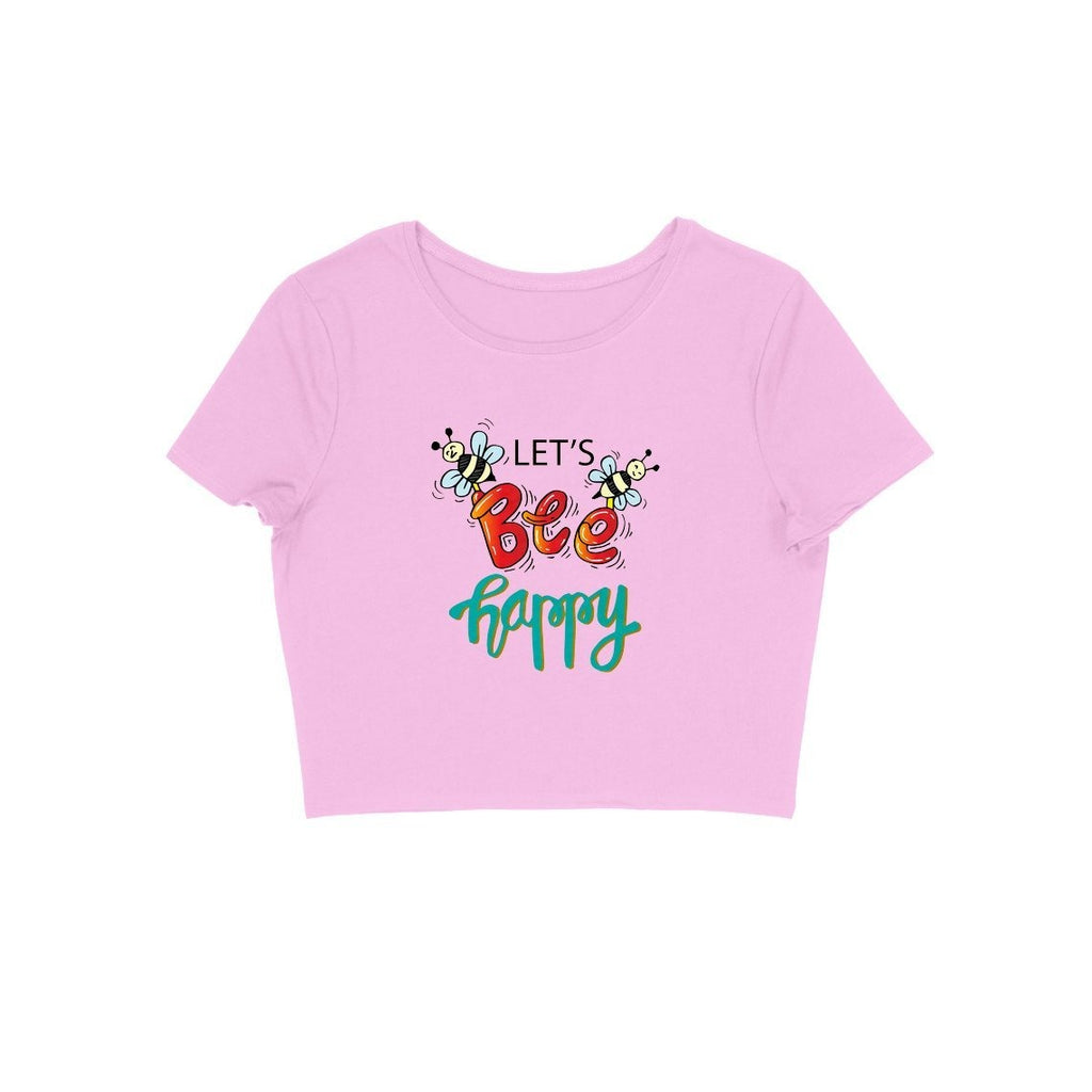 Let's Bee Happy Crop Top - ALL MY WISH