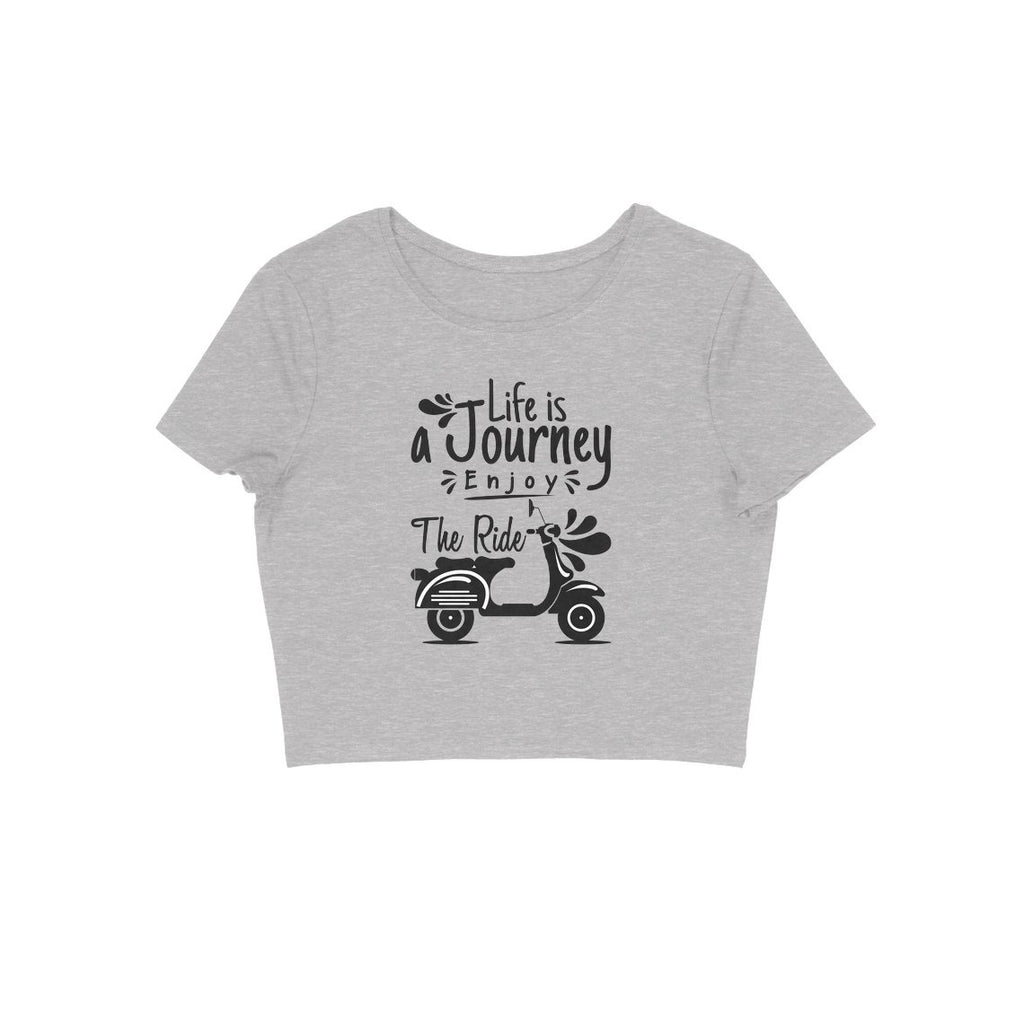 Life Is A Journey Crop Top - ALL MY WISH