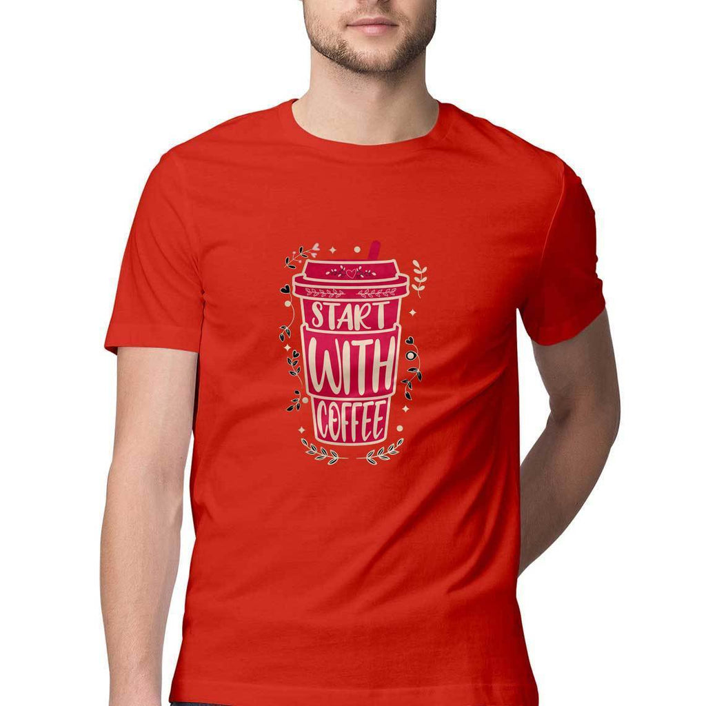 Start With Coffee T-Shirt - ALL MY WISH