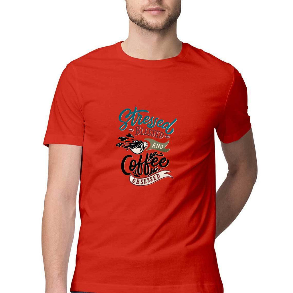 Stressed Blessed And Coffee Obsessed T-Shirt - MSS00007 - ALL MY WISH