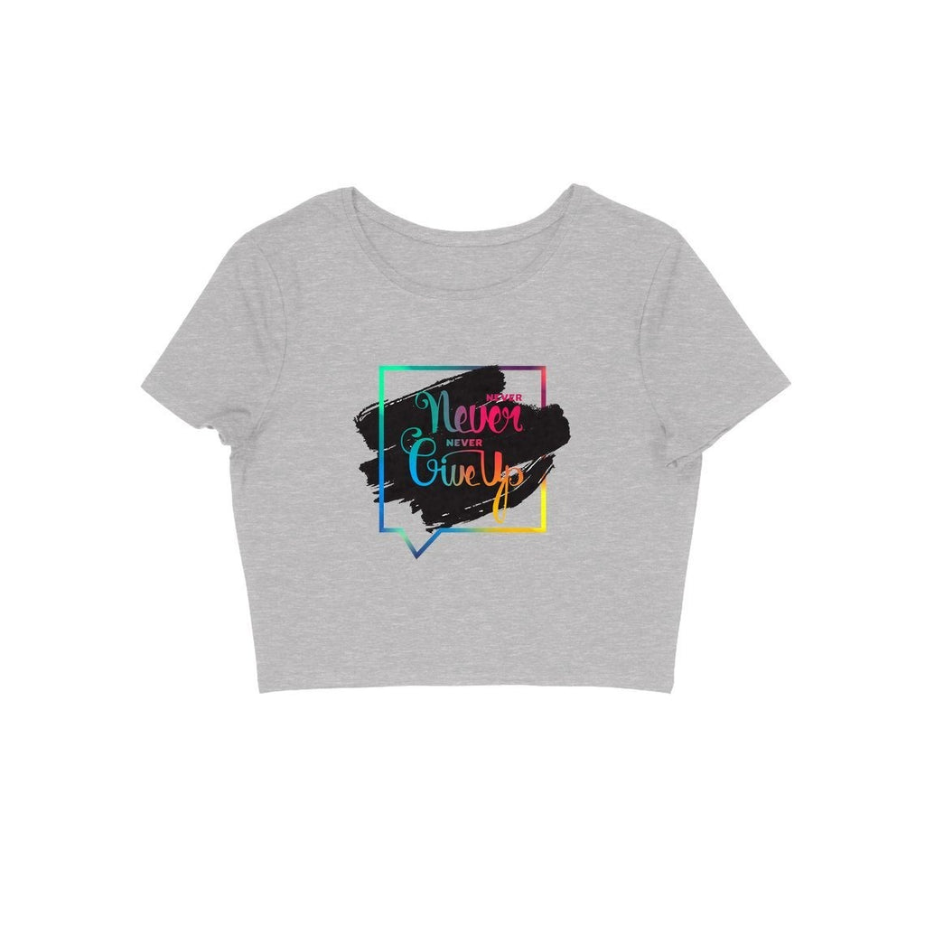Never GiveUp Crop Top - CT00005 - ALL MY WISH
