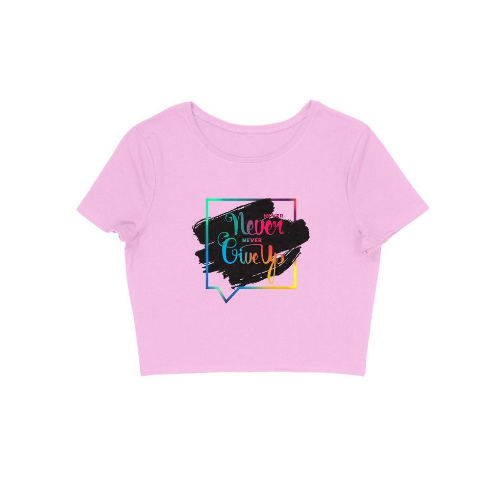 Never GiveUp Crop Top - CT00005 - ALL MY WISH