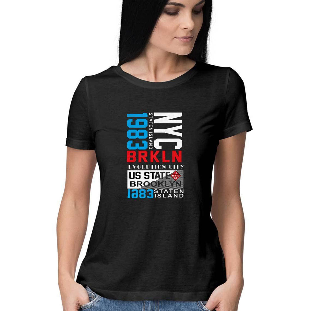 NYC BRKLN T-Shirt - WSS00007 - ALL MY WISH