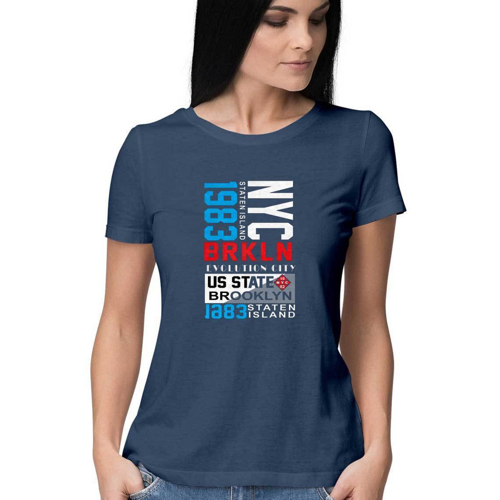 NYC BRKLN T-Shirt - WSS00007 - ALL MY WISH