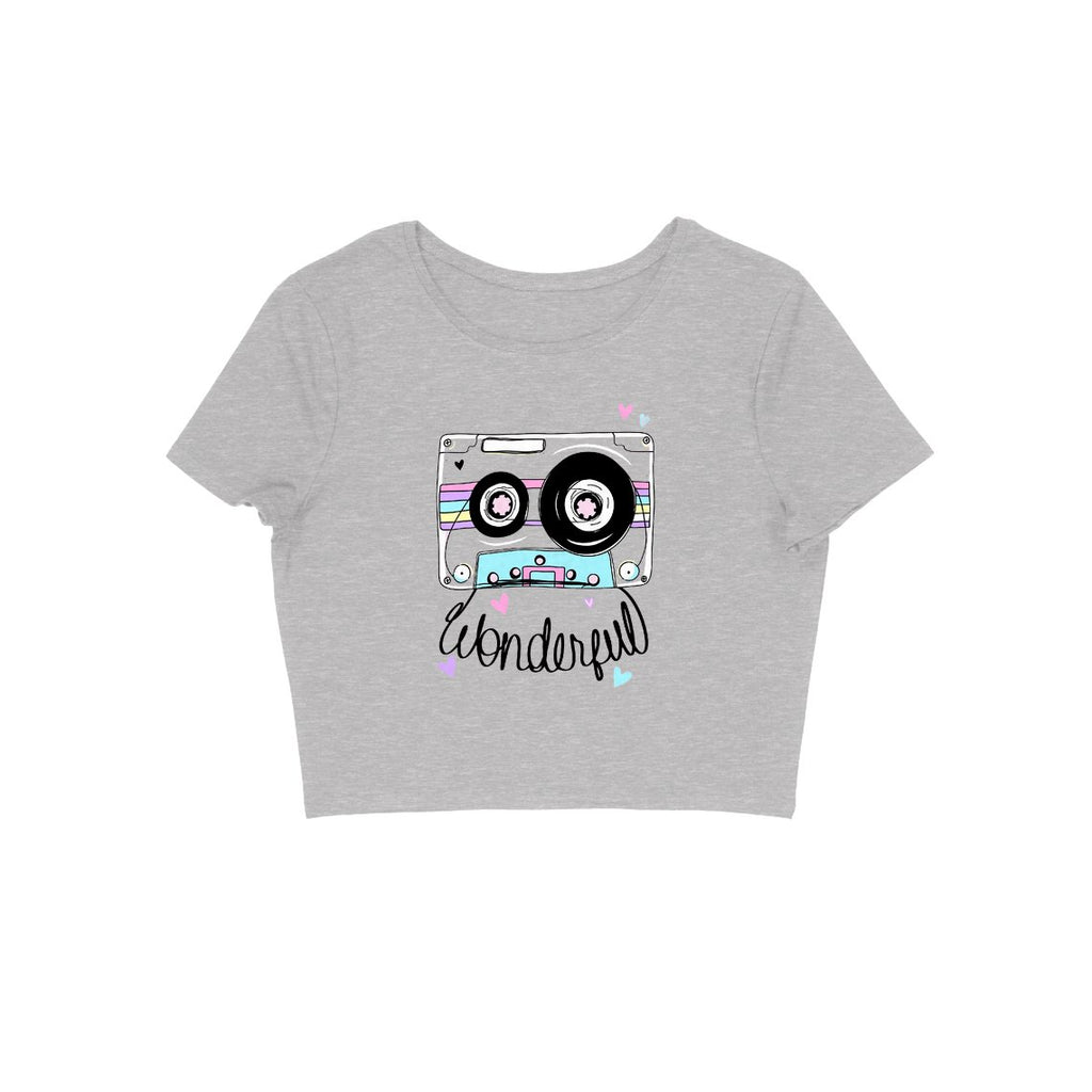 Printed Crop Top - CT00039 - ALL MY WISH