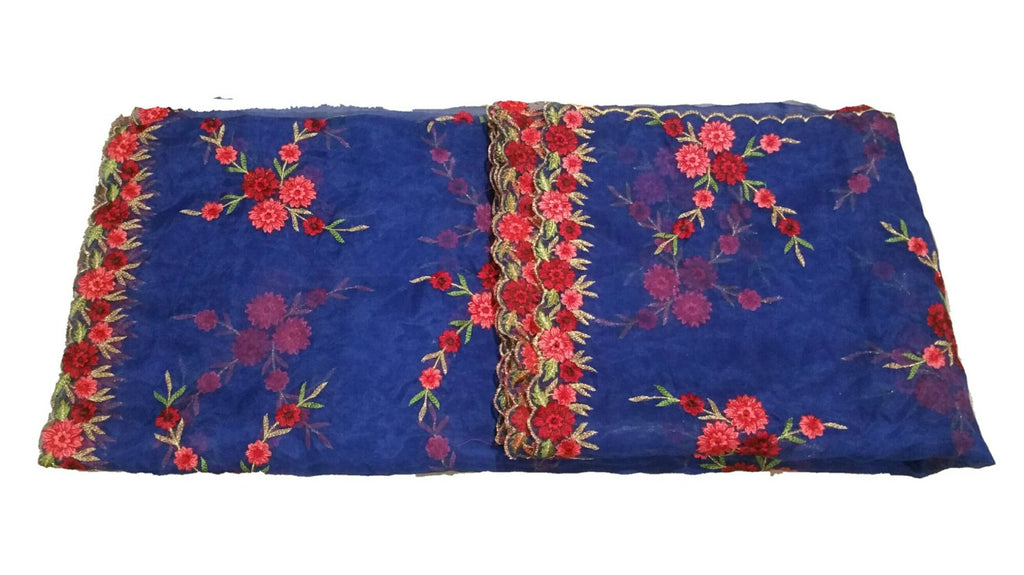 Embroidered Organza Dupatta - D00002 - ALL MY WISH