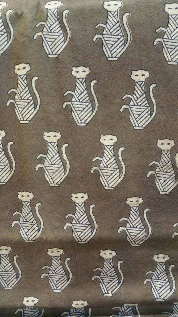 Cat Printed Cotton Fabric - F00028 - ALL MY WISH