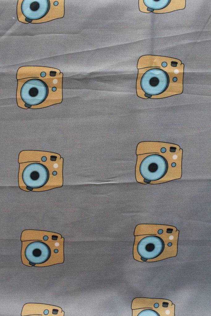 Soft Maslin Crepe Printed Fabric - F00075 - ALL MY WISH