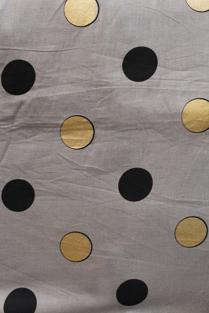 Foil Printed Soft Cotton Fabric - F00085 - ALL MY WISH