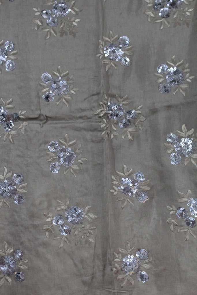 Embroidered Opara Silk Fabric - F00141 - ALL MY WISH