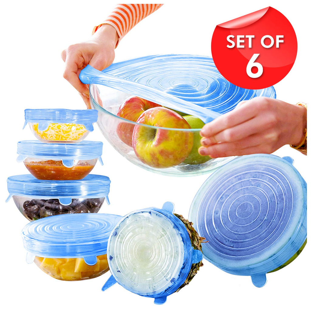 Silicone Lid (Random Color) - 6 Pc Set - H00070 - ALL MY WISH