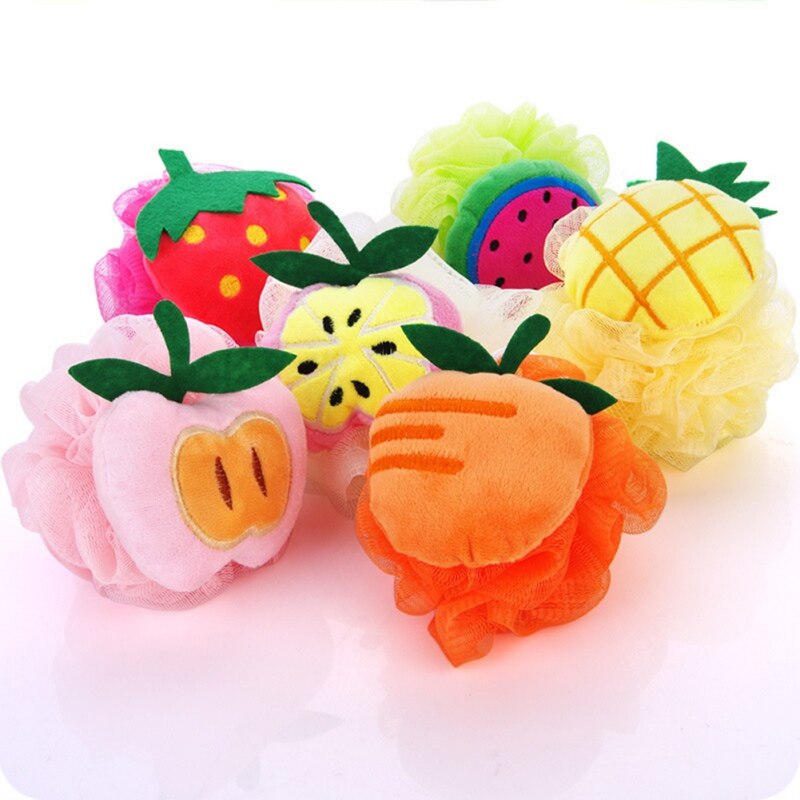 Cute Fruit Shape Baby Bath Flower Loofah ( Random ) - H00154 - ALL MY WISH