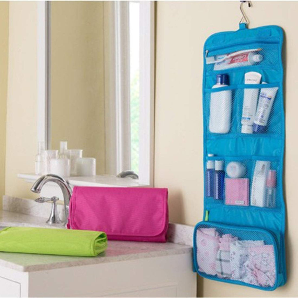 Portable Hanging Toiletry Travel Bag Organizer(Blue) - H00192 - ALL MY WISH