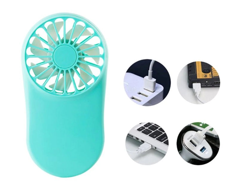 Rechargeable Light Weight Ultra Thin USB Mini Hand Fan - H00213 - ALL MY WISH