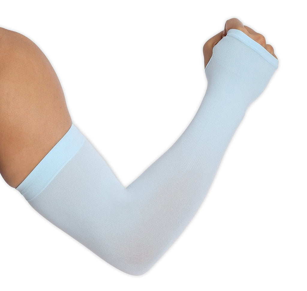 Let's slim Hand Cover Cool Arm Sleeves (Sky-Blue) - H00233 - ALL MY WISH