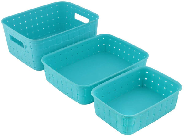 Smart Baskets for Storage(Set of 3) Sky Blue - H00389 - ALL MY WISH