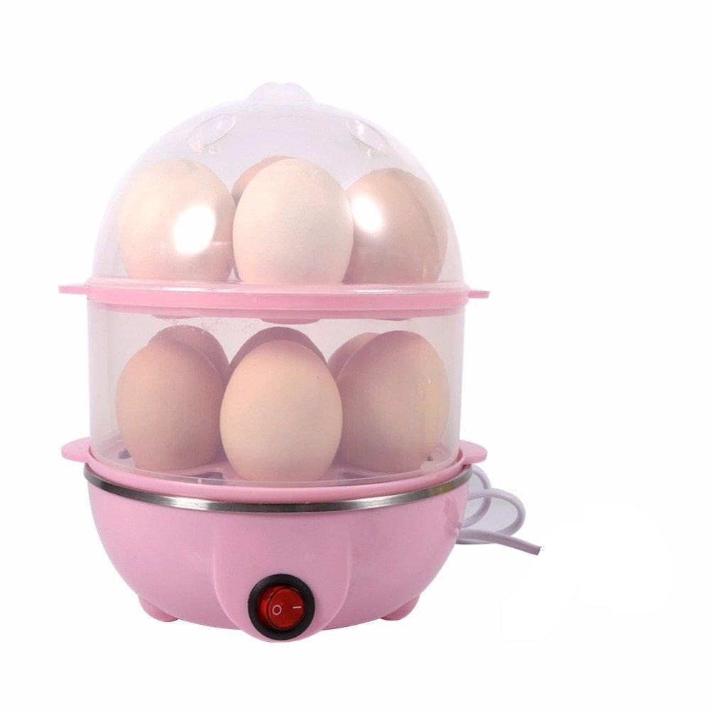2 Layer 14 Eggs Cooker Boilers & Steamer - H00395 - ALL MY WISH