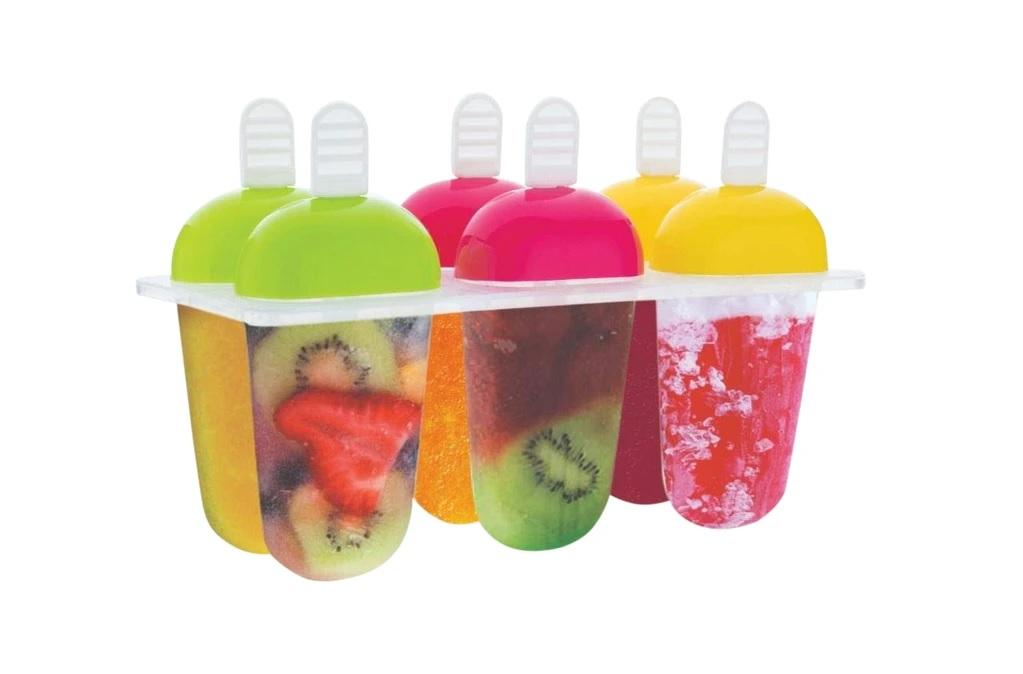 6 Pcs Multicolor Mold For Kulfi /Ice-Stick/Ice-Cream - H00397 - ALL MY WISH