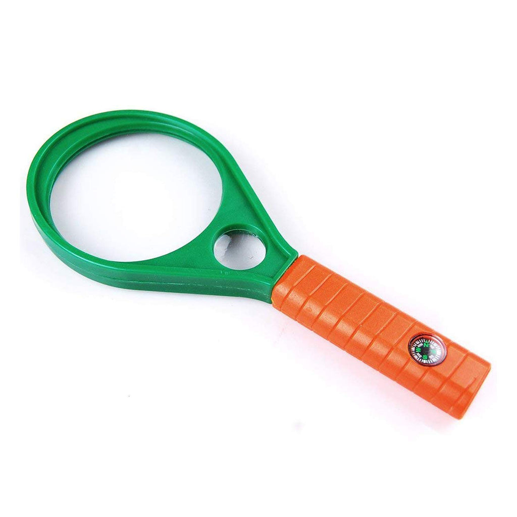 Hand-Held Optical Grade Magnifying Glass with Compass (90mm) - H00478 - ALL MY WISH