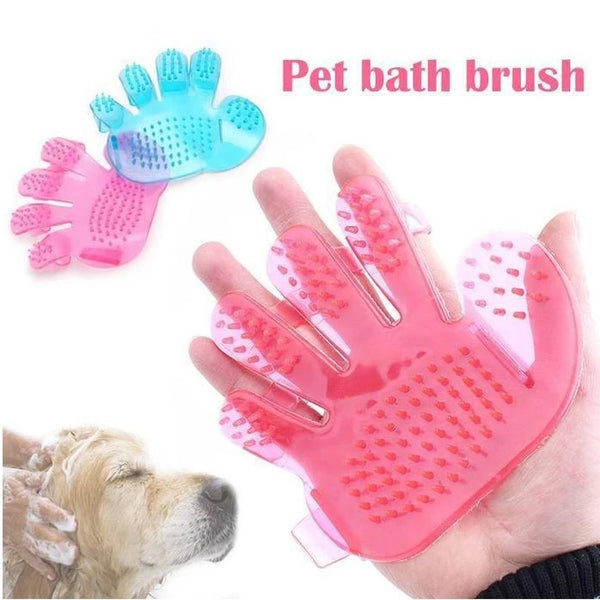 Rubber Pet Cleaning Massaging Grooming Glove Brush - H00533 - ALL MY WISH