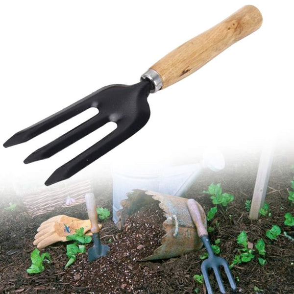 Hand Weeding Fork (Steel, Black) - H00560 - ALL MY WISH