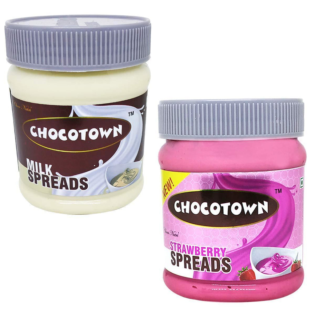 Spreads Combo - Milk Spread & Strawberry Spread (Pack of 2) - H00625 - ALL MY WISH