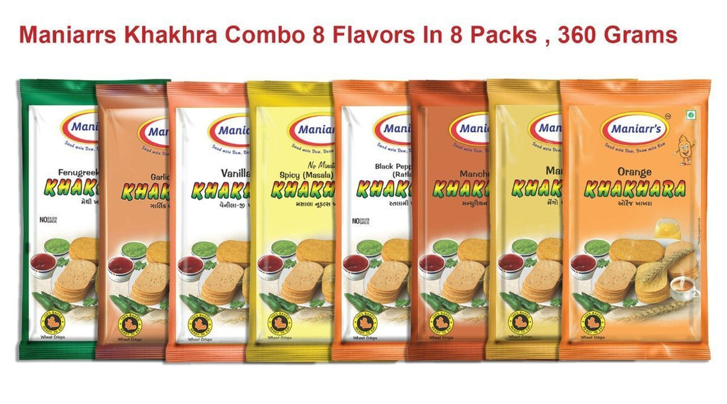 Mix Flavour Khakhras (Pack of 8) - H00629 - ALL MY WISH