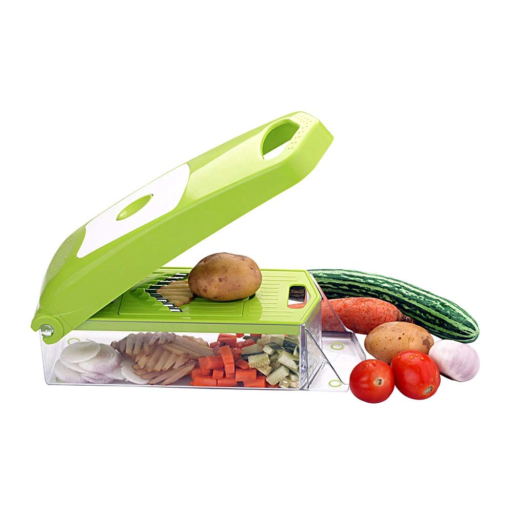 Plastic 14-in-1 Jumbo Manual Vegetable Grater,Chipser and Slicer - H00670 - ALL MY WISH