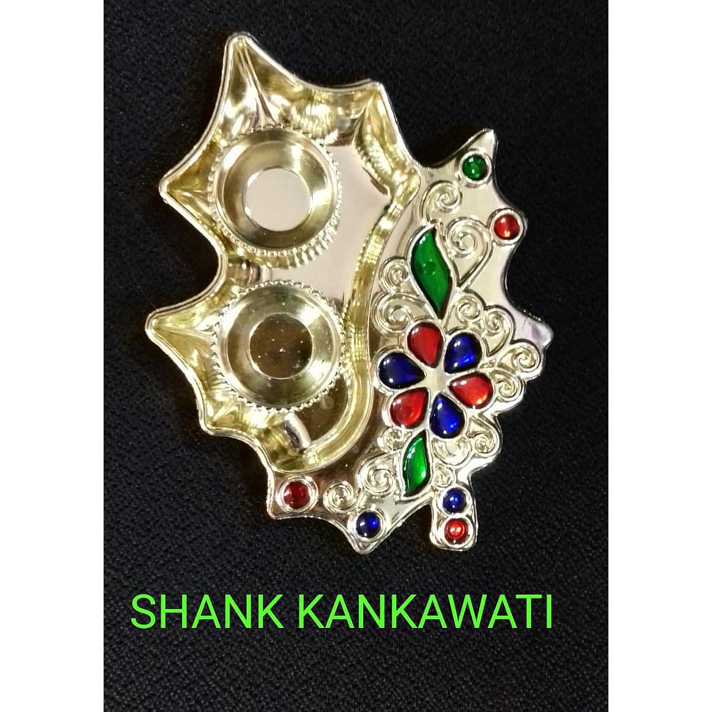 Shank Kumkum Vati ( ABS Plastic ) - H00732 - ALL MY WISH
