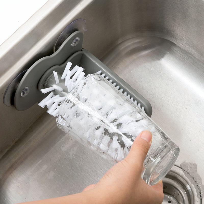Glass Washing Brush With Suction - H00757 - ALL MY WISH