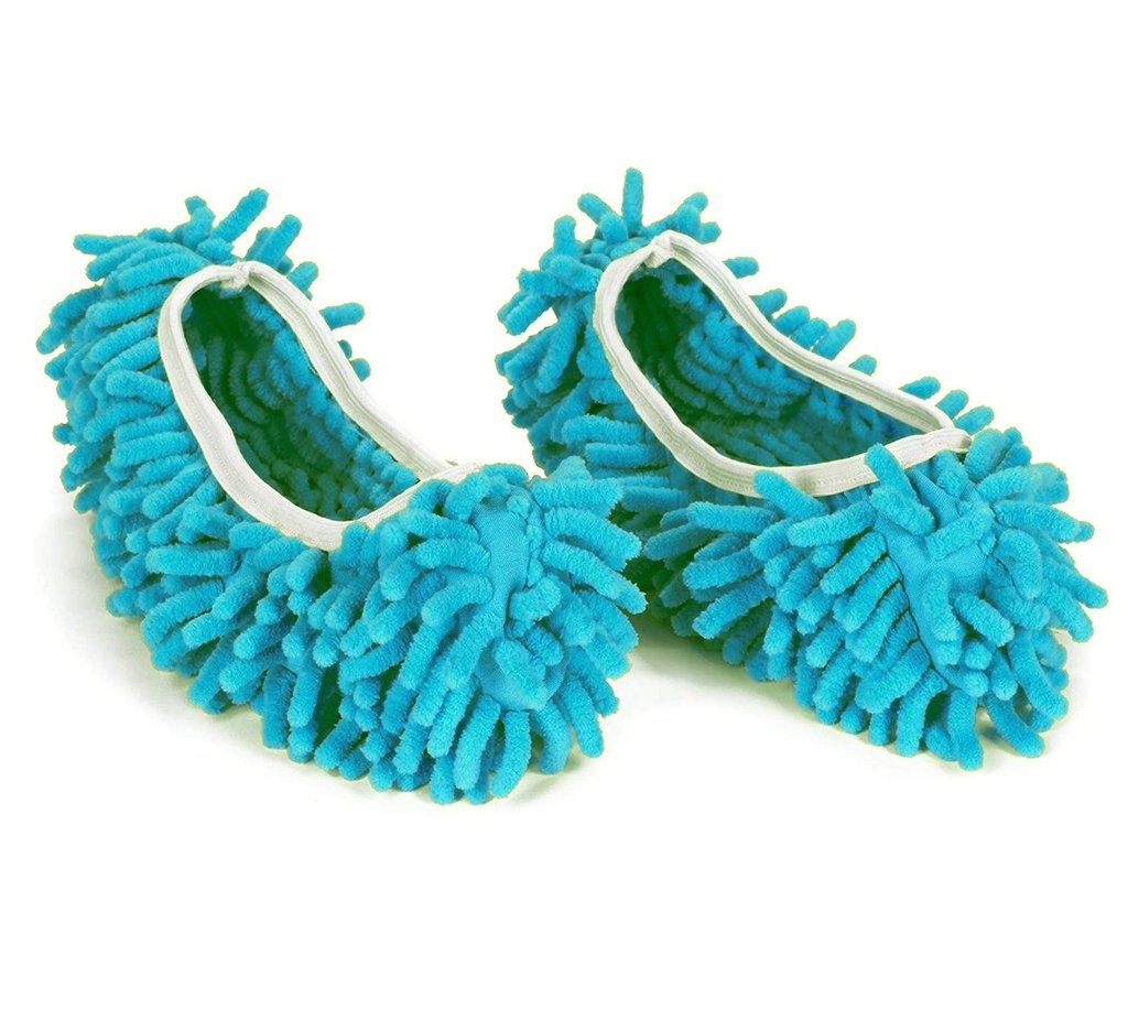 Multi-Function Washable Dust Mop/Floor Cleaning Slippers (Random Color) - H00773 - ALL MY WISH