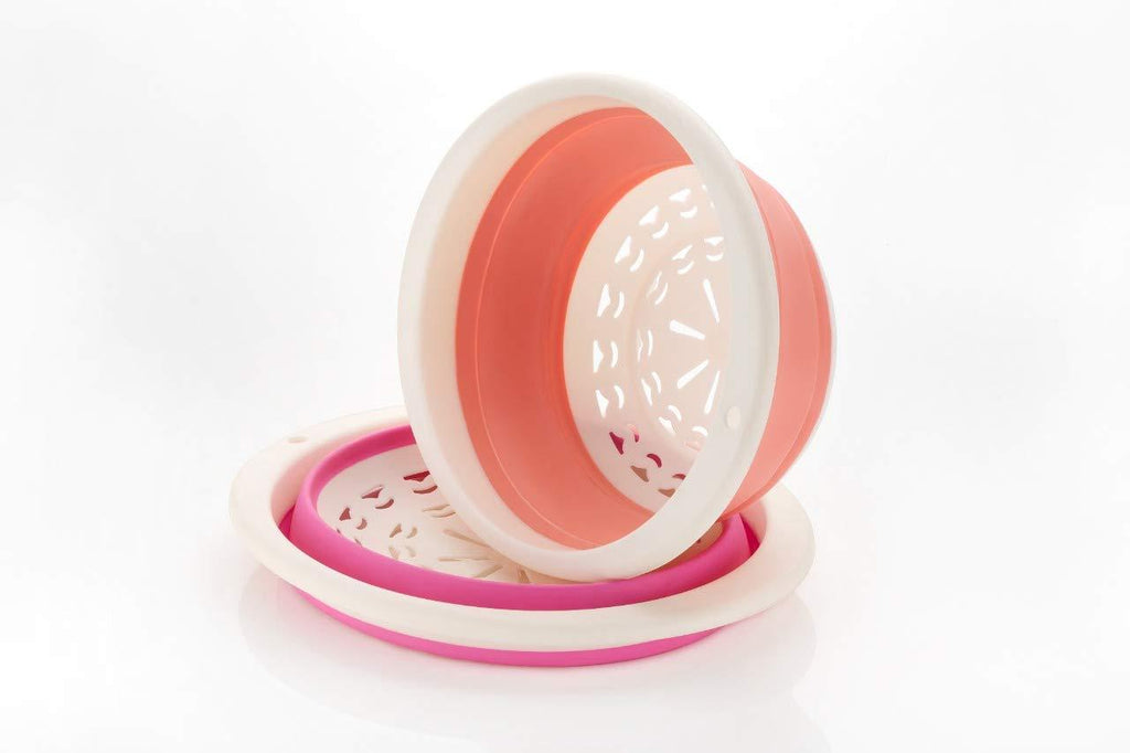 Round Foldable Fruit Vegetables Washing Bowl Drying Basket - H00792 - ALL MY WISH