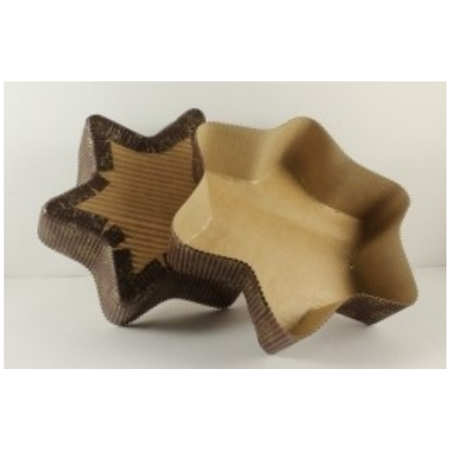 IMPORTED BAKE AND SERVE CAKE MOULD STAR – BROWN & GOLD - H00961