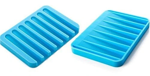 Silicone Soap Holder Soap Dish Stand Saver Tray Case for Shower - H01011