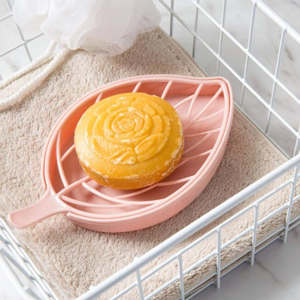 Buy  Leaf Shape Dish Soap Holder for Kitchen and Bathroom (Random Color) - H01049
