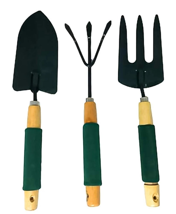 Buy Gardening Tool Wood Handle Cultivator Trowel Forks Tool Set (3 pack) - H01055