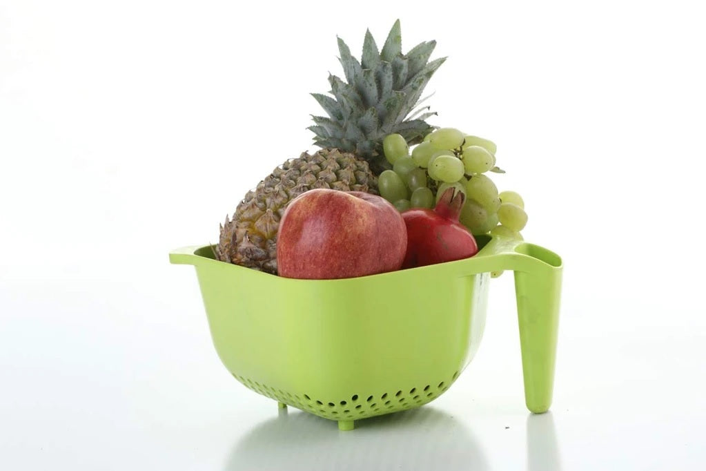 Buy Vegetables and Rice Plastic Washing Bowl with Handle - H01075