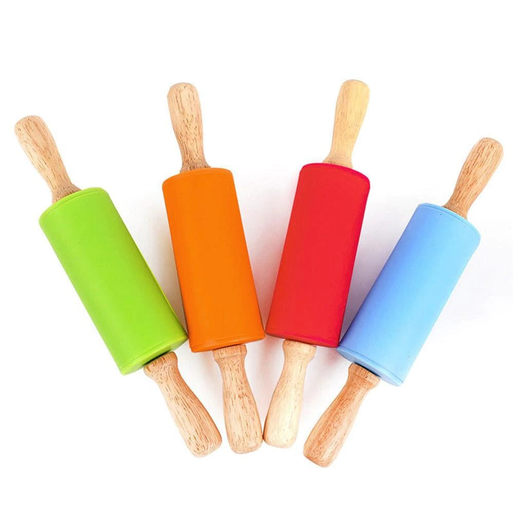 9 Inches - Silicone Rolling Pin ( Random Color ) - H01083