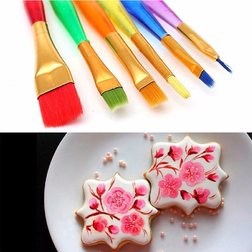 Buy 6 Pcs/set Fondant Cake Painting Decorating Brush Set - H01093