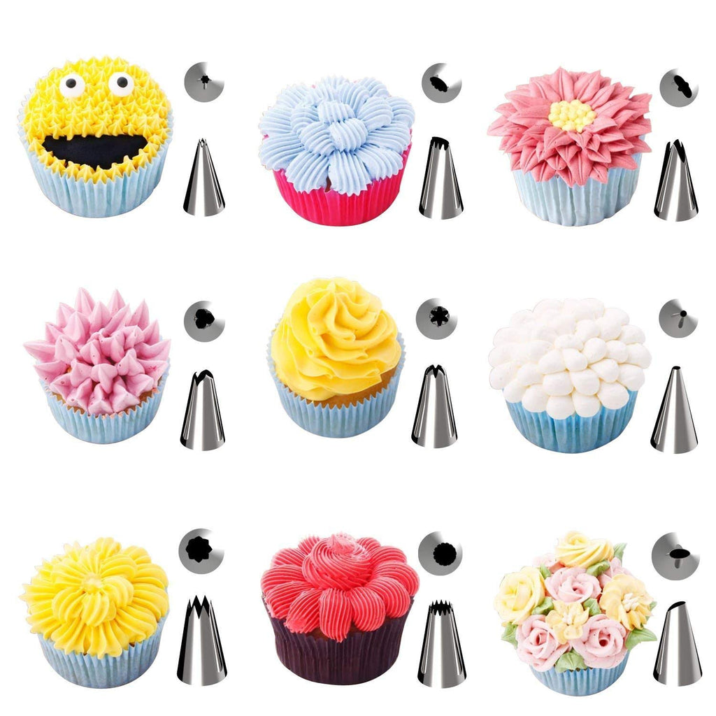 27 Pieces of Piping Nozzles Cake Decorating Piping Nozzles TPU Piping Bag  Silicone Ties | Fruugo ZA