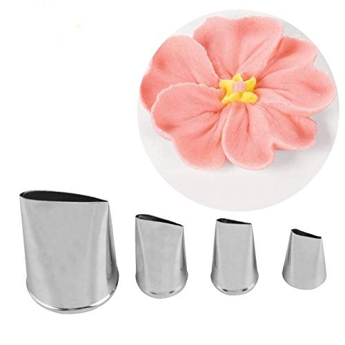 Buy 4pcs/Set Baking Tools Rose Flowers Nozzles Creative Icing Piping Nozzle - H01112