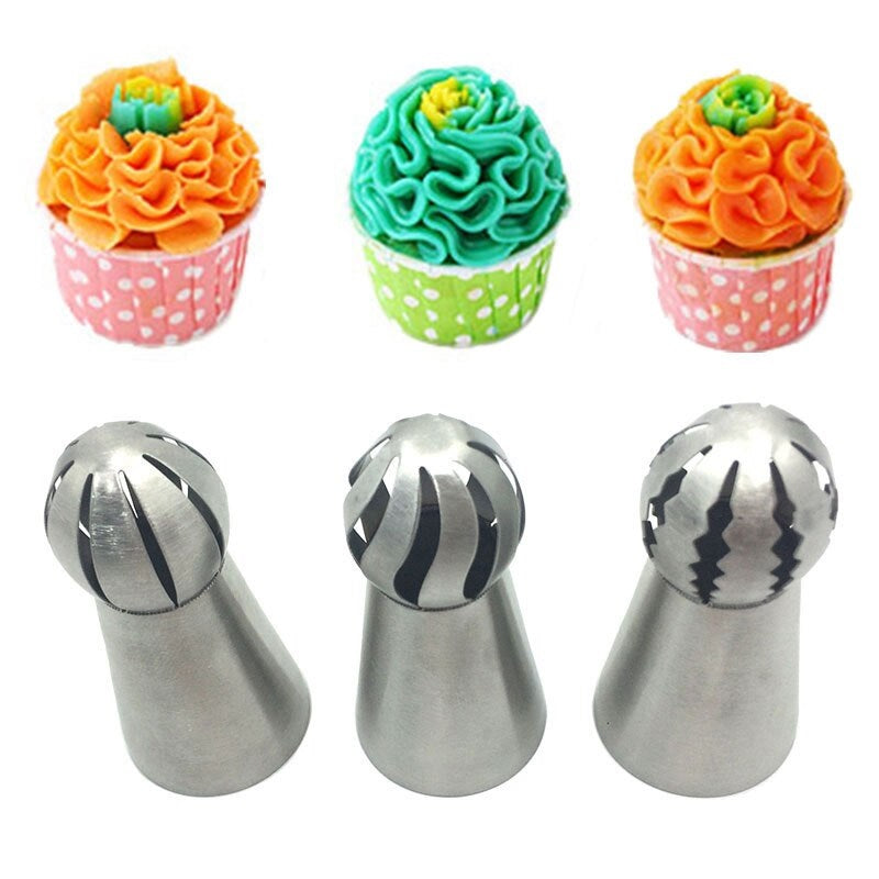 Buy 3 pcs Stainless Steel Russian Ball Nozzles Set - H01119